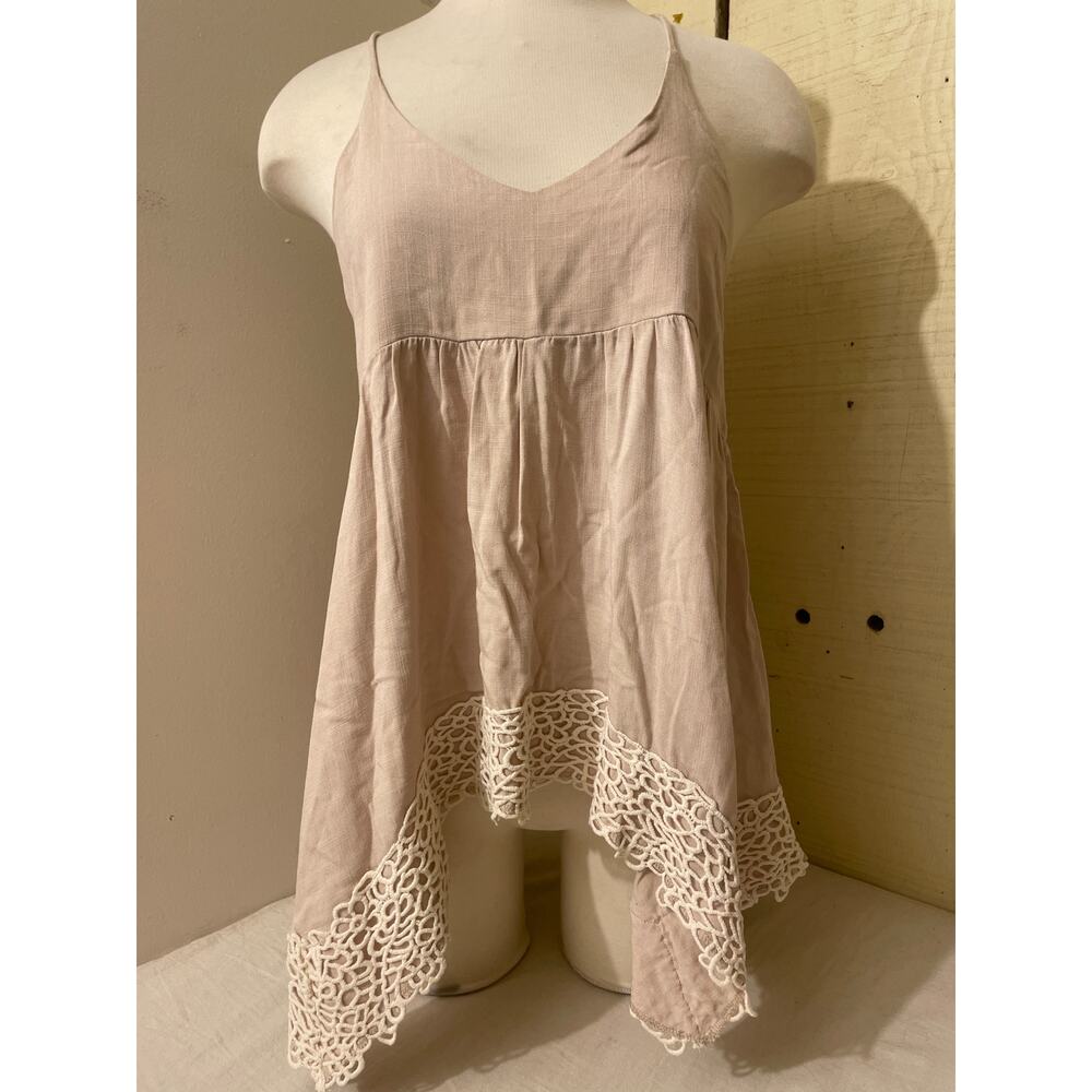 Peach‎ Love California Women's Size Small Tank Blouse Strappy